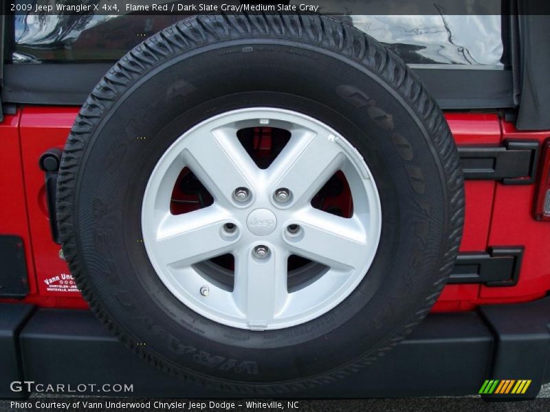 Flame Red / Dark Slate Gray/Medium Slate Gray 2009 Jeep Wrangler X 4x4