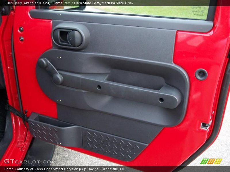 Flame Red / Dark Slate Gray/Medium Slate Gray 2009 Jeep Wrangler X 4x4