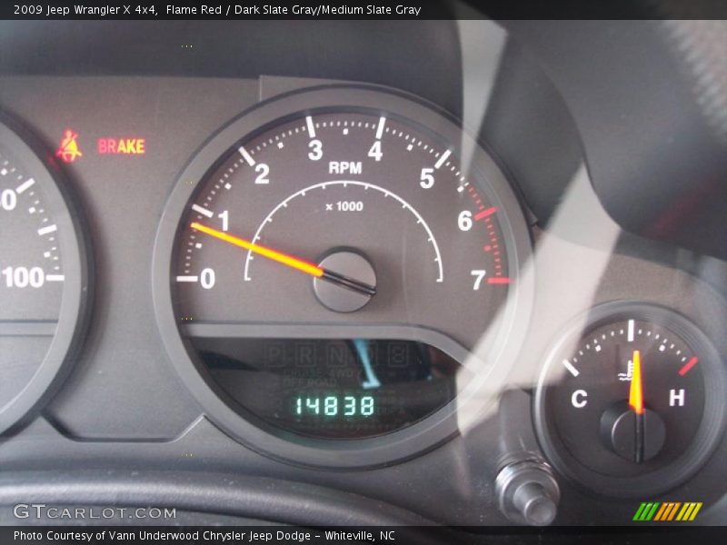 Flame Red / Dark Slate Gray/Medium Slate Gray 2009 Jeep Wrangler X 4x4