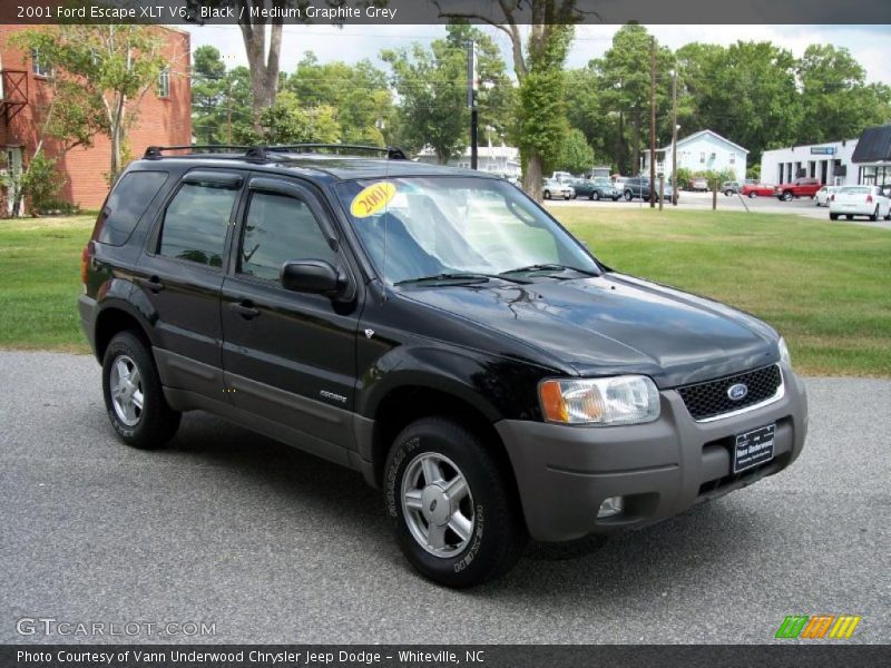 Black / Medium Graphite Grey 2001 Ford Escape XLT V6