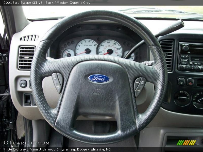 Black / Medium Graphite Grey 2001 Ford Escape XLT V6