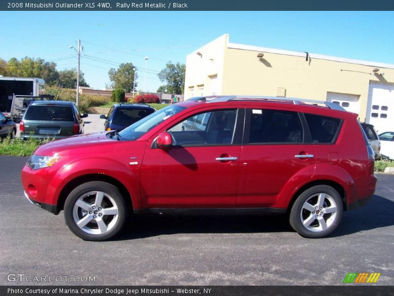 Rally Red Metallic / Black 2008 Mitsubishi Outlander XLS 4WD