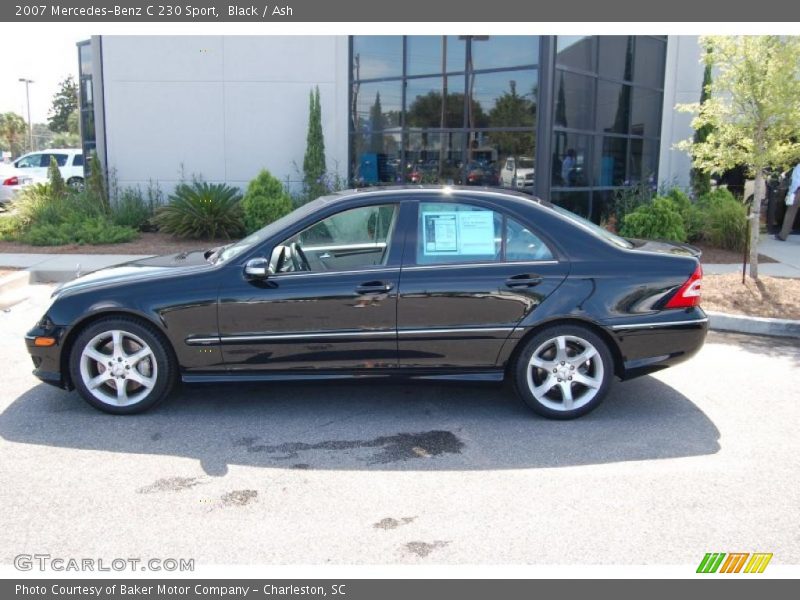 Black / Ash 2007 Mercedes-Benz C 230 Sport