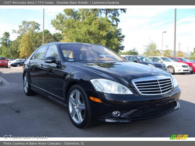 Obsidian Black Metallic / Cashmere/Savanna 2007 Mercedes-Benz S 550 Sedan