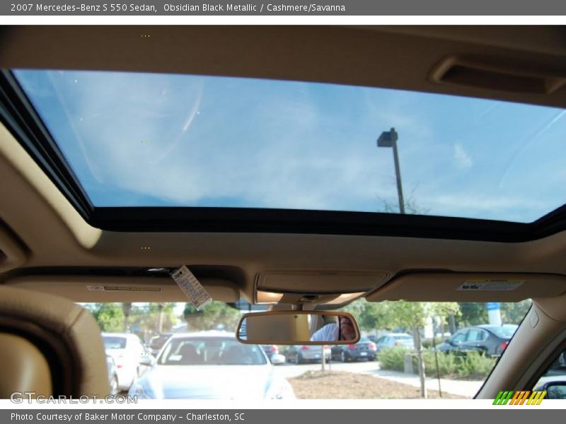 Obsidian Black Metallic / Cashmere/Savanna 2007 Mercedes-Benz S 550 Sedan