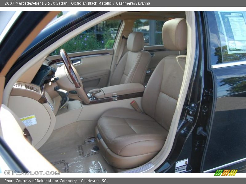 Obsidian Black Metallic / Cashmere/Savanna 2007 Mercedes-Benz S 550 Sedan