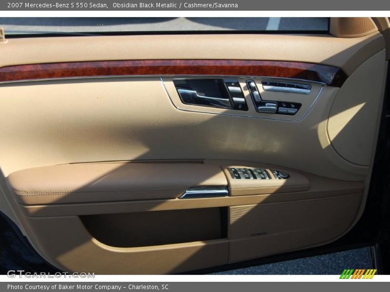 Obsidian Black Metallic / Cashmere/Savanna 2007 Mercedes-Benz S 550 Sedan