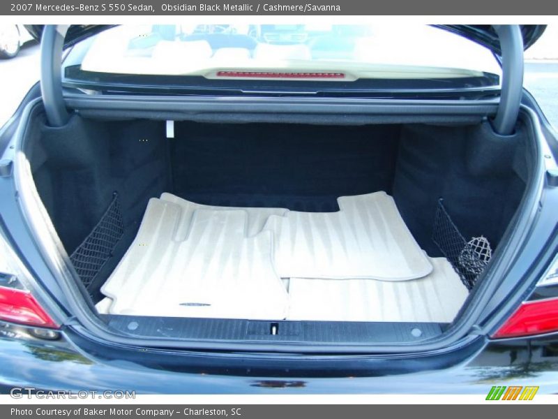 Obsidian Black Metallic / Cashmere/Savanna 2007 Mercedes-Benz S 550 Sedan