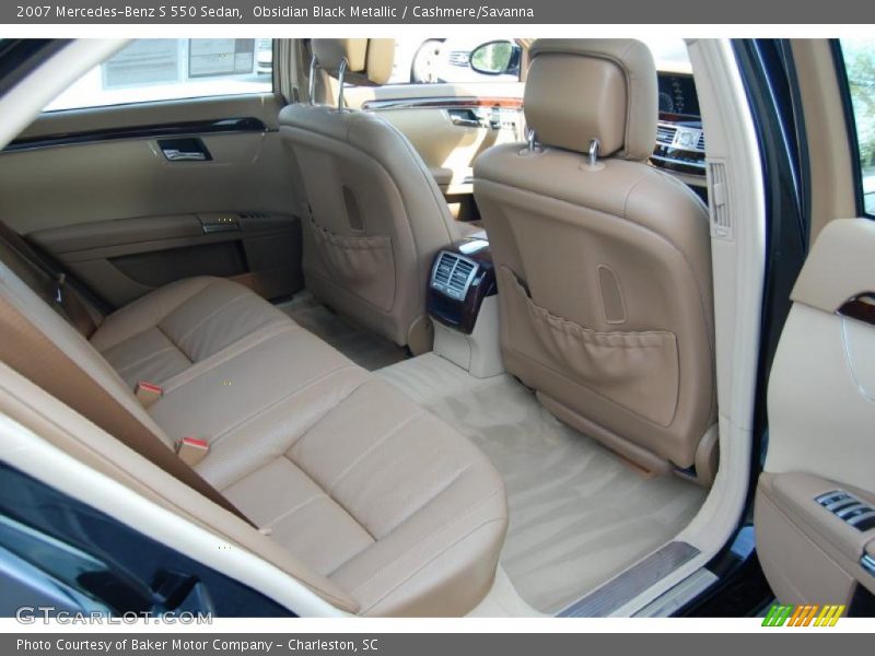 Obsidian Black Metallic / Cashmere/Savanna 2007 Mercedes-Benz S 550 Sedan