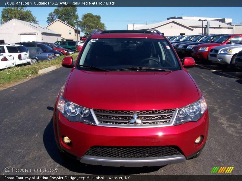 Rally Red Metallic / Black 2008 Mitsubishi Outlander XLS 4WD