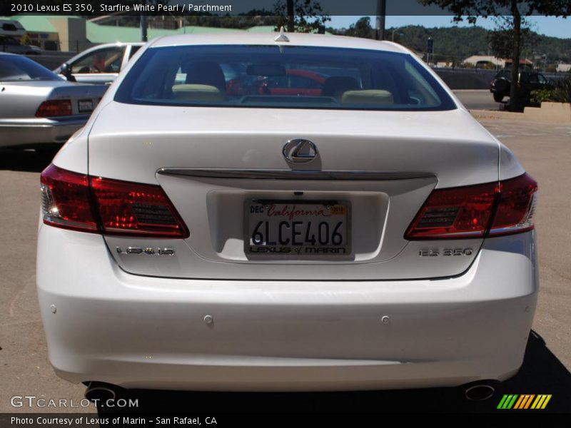 Starfire White Pearl / Parchment 2010 Lexus ES 350