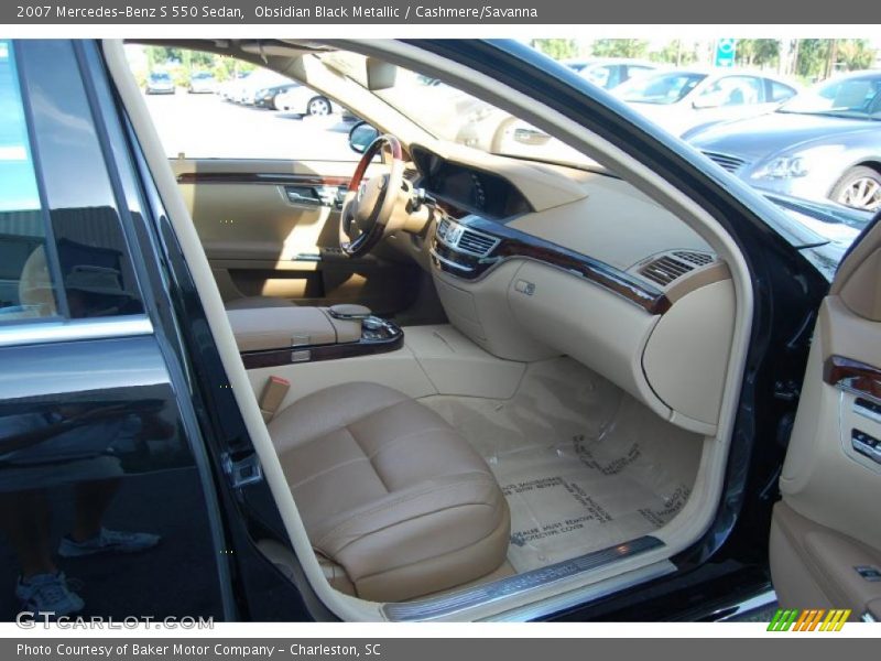 Obsidian Black Metallic / Cashmere/Savanna 2007 Mercedes-Benz S 550 Sedan