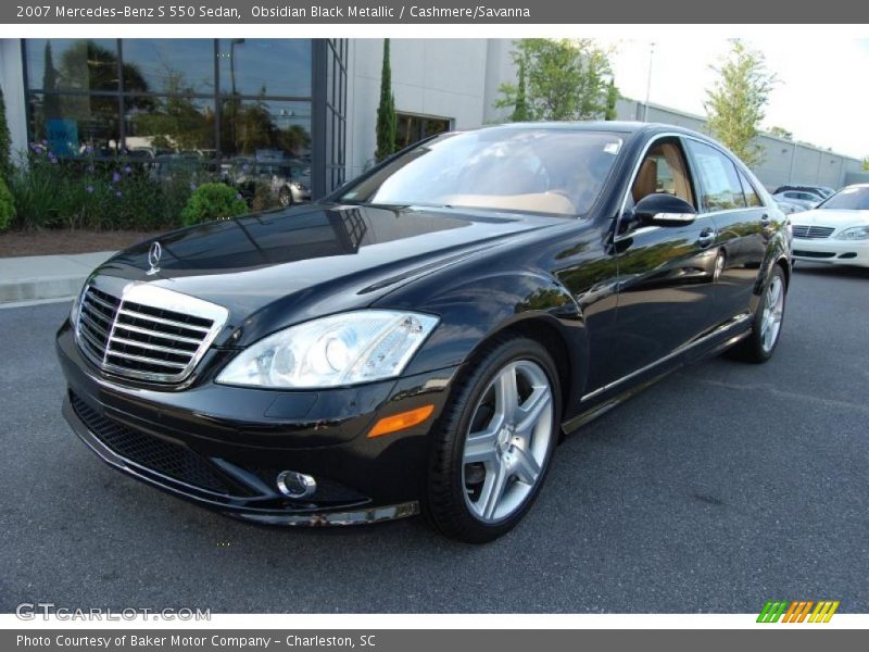 Obsidian Black Metallic / Cashmere/Savanna 2007 Mercedes-Benz S 550 Sedan