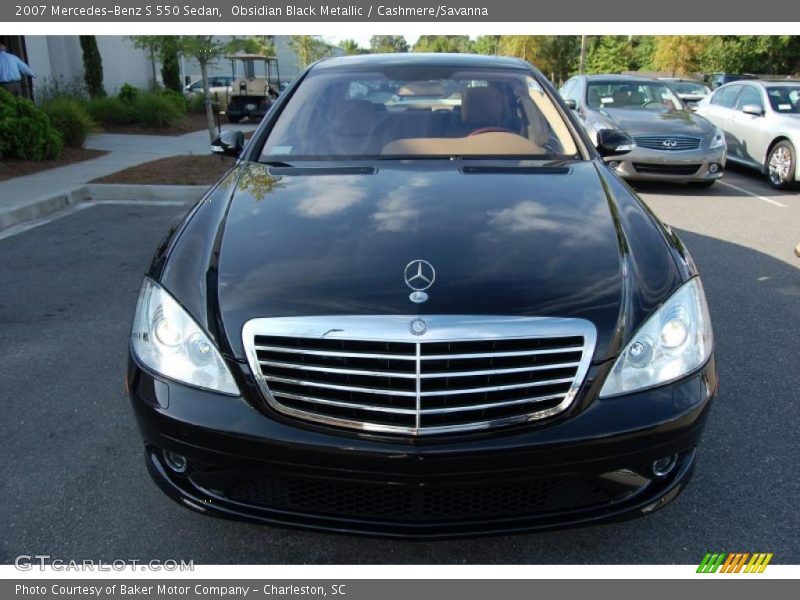 Obsidian Black Metallic / Cashmere/Savanna 2007 Mercedes-Benz S 550 Sedan