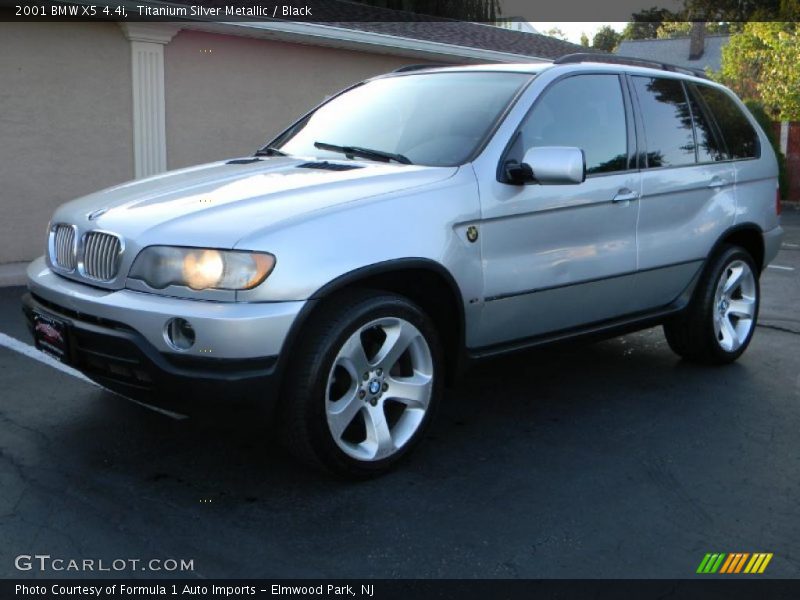 Titanium Silver Metallic / Black 2001 BMW X5 4.4i