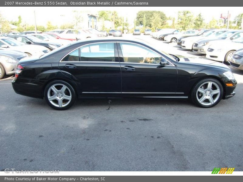 Obsidian Black Metallic / Cashmere/Savanna 2007 Mercedes-Benz S 550 Sedan