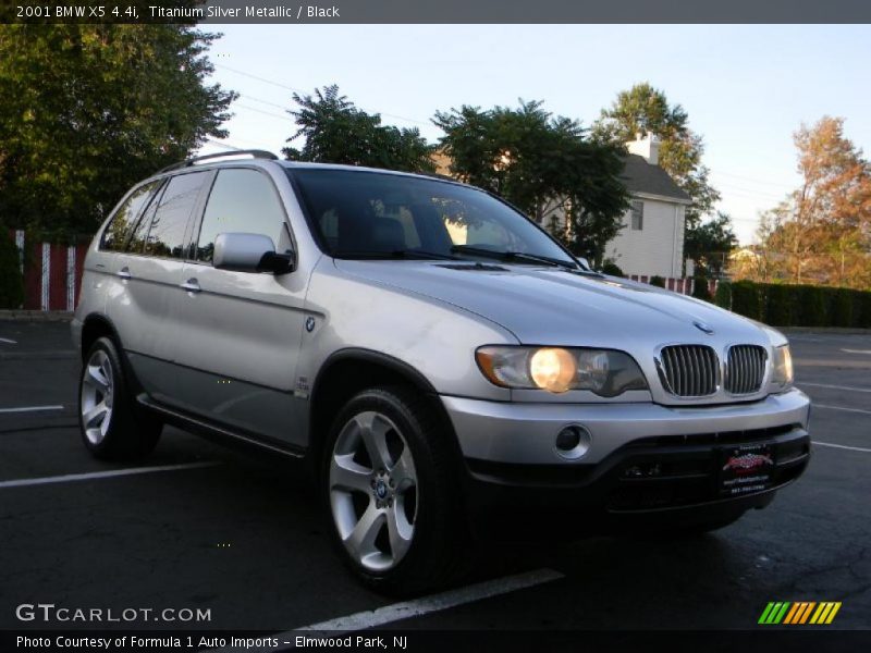Titanium Silver Metallic / Black 2001 BMW X5 4.4i