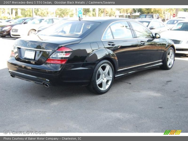 Obsidian Black Metallic / Cashmere/Savanna 2007 Mercedes-Benz S 550 Sedan