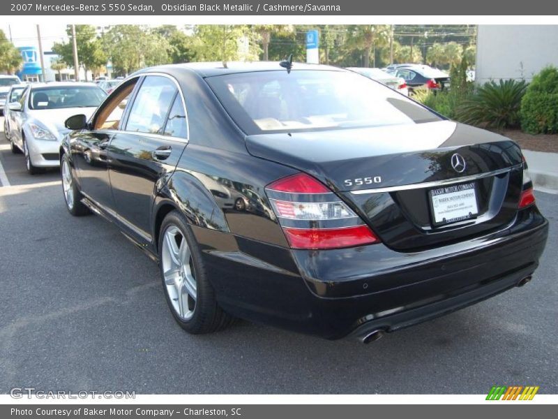 Obsidian Black Metallic / Cashmere/Savanna 2007 Mercedes-Benz S 550 Sedan