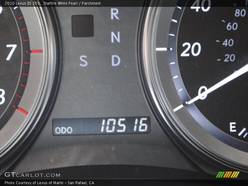 Starfire White Pearl / Parchment 2010 Lexus ES 350