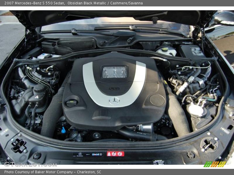 Obsidian Black Metallic / Cashmere/Savanna 2007 Mercedes-Benz S 550 Sedan