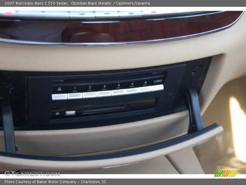 Obsidian Black Metallic / Cashmere/Savanna 2007 Mercedes-Benz S 550 Sedan