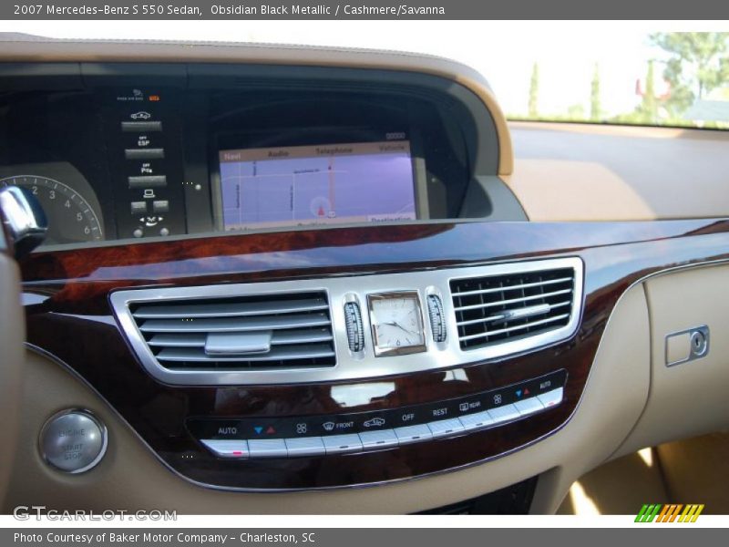Obsidian Black Metallic / Cashmere/Savanna 2007 Mercedes-Benz S 550 Sedan