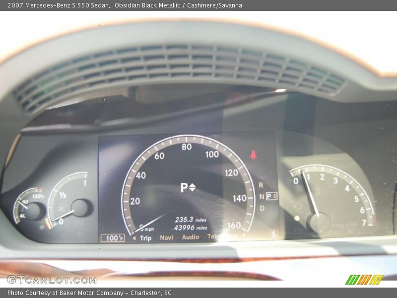 Obsidian Black Metallic / Cashmere/Savanna 2007 Mercedes-Benz S 550 Sedan