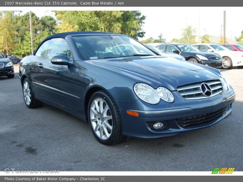 Cadet Blue Metallic / Ash 2007 Mercedes-Benz CLK 350 Cabriolet