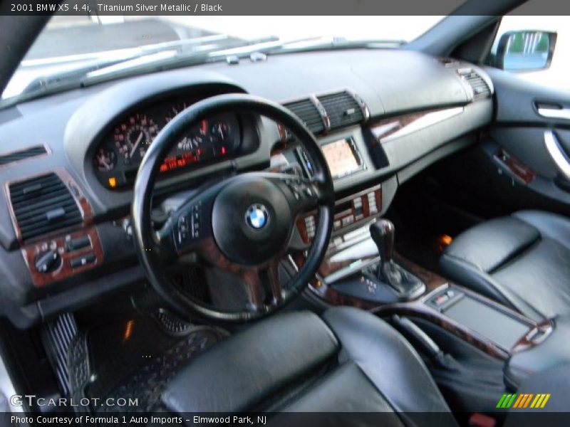 Titanium Silver Metallic / Black 2001 BMW X5 4.4i