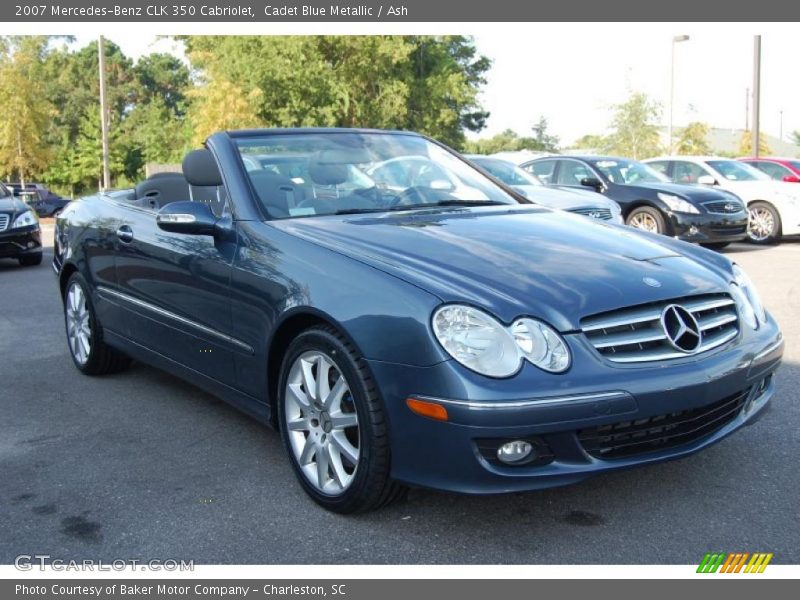 Cadet Blue Metallic / Ash 2007 Mercedes-Benz CLK 350 Cabriolet