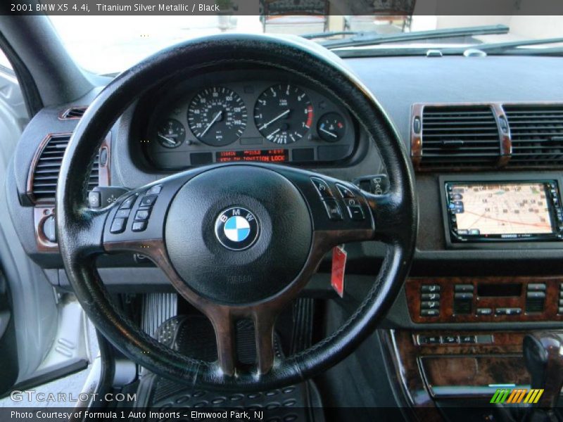 Titanium Silver Metallic / Black 2001 BMW X5 4.4i