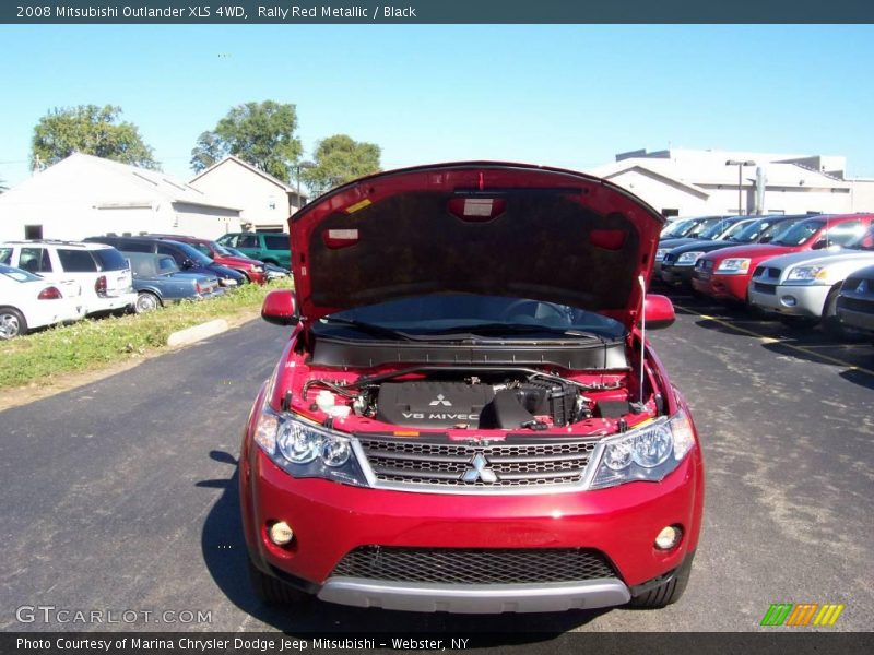 Rally Red Metallic / Black 2008 Mitsubishi Outlander XLS 4WD