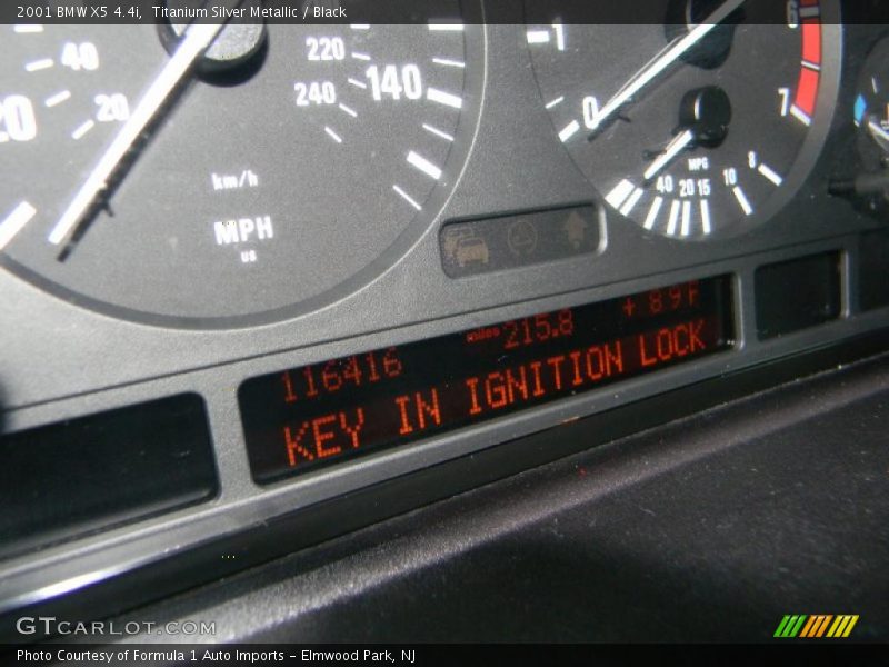 Titanium Silver Metallic / Black 2001 BMW X5 4.4i
