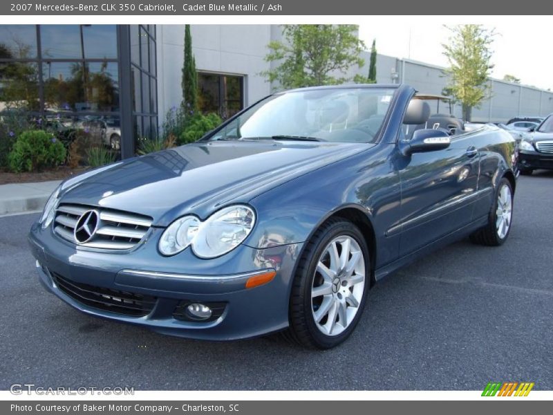 Cadet Blue Metallic / Ash 2007 Mercedes-Benz CLK 350 Cabriolet