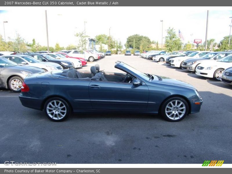 Cadet Blue Metallic / Ash 2007 Mercedes-Benz CLK 350 Cabriolet