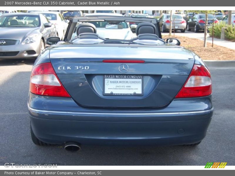 Cadet Blue Metallic / Ash 2007 Mercedes-Benz CLK 350 Cabriolet