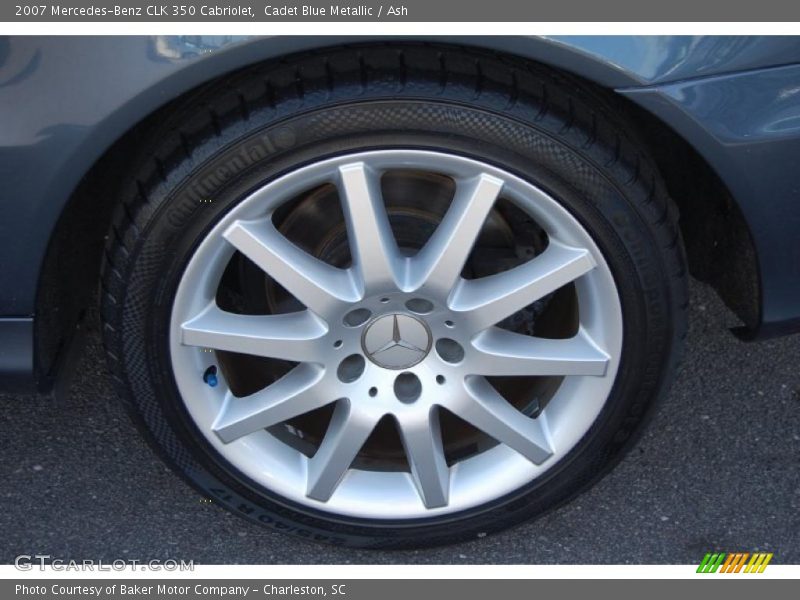 Cadet Blue Metallic / Ash 2007 Mercedes-Benz CLK 350 Cabriolet