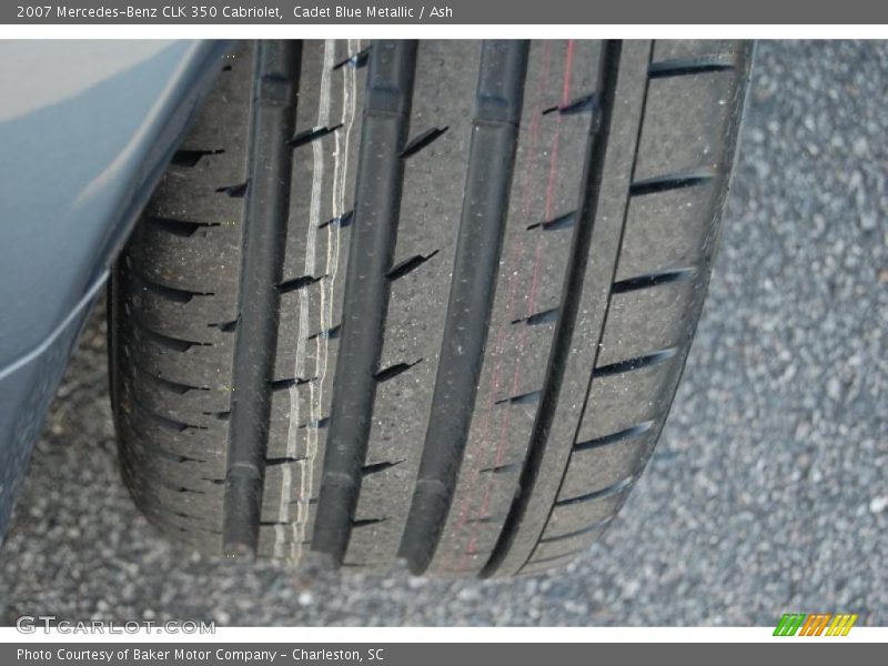 Cadet Blue Metallic / Ash 2007 Mercedes-Benz CLK 350 Cabriolet