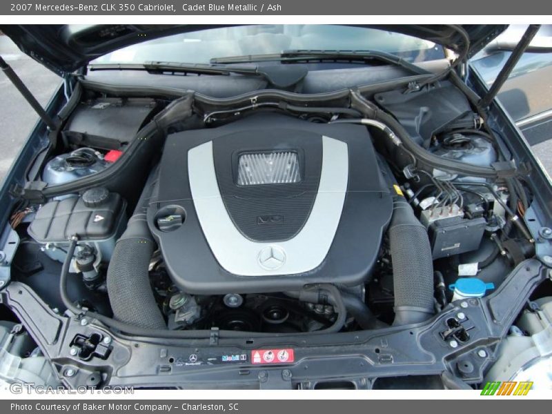 Cadet Blue Metallic / Ash 2007 Mercedes-Benz CLK 350 Cabriolet