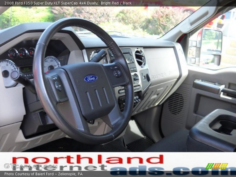 Bright Red / Black 2008 Ford F350 Super Duty XLT SuperCab 4x4 Dually