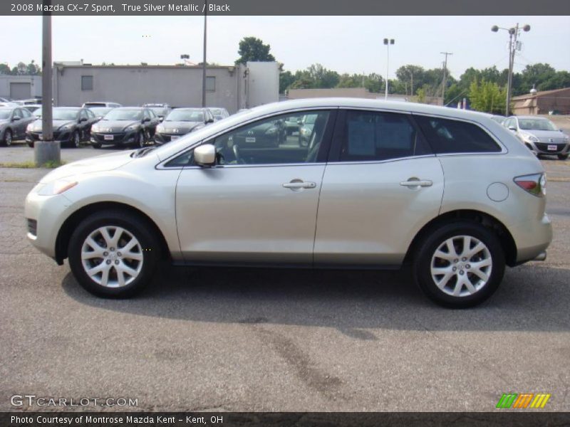 True Silver Metallic / Black 2008 Mazda CX-7 Sport