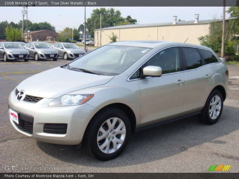 True Silver Metallic / Black 2008 Mazda CX-7 Sport