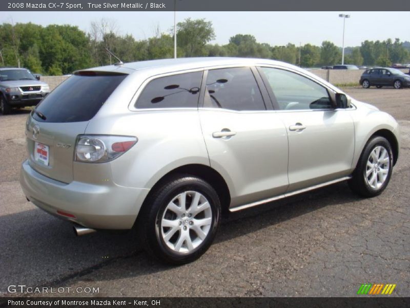 True Silver Metallic / Black 2008 Mazda CX-7 Sport