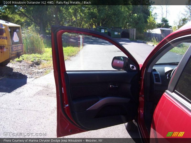 Rally Red Metallic / Black 2008 Mitsubishi Outlander XLS 4WD