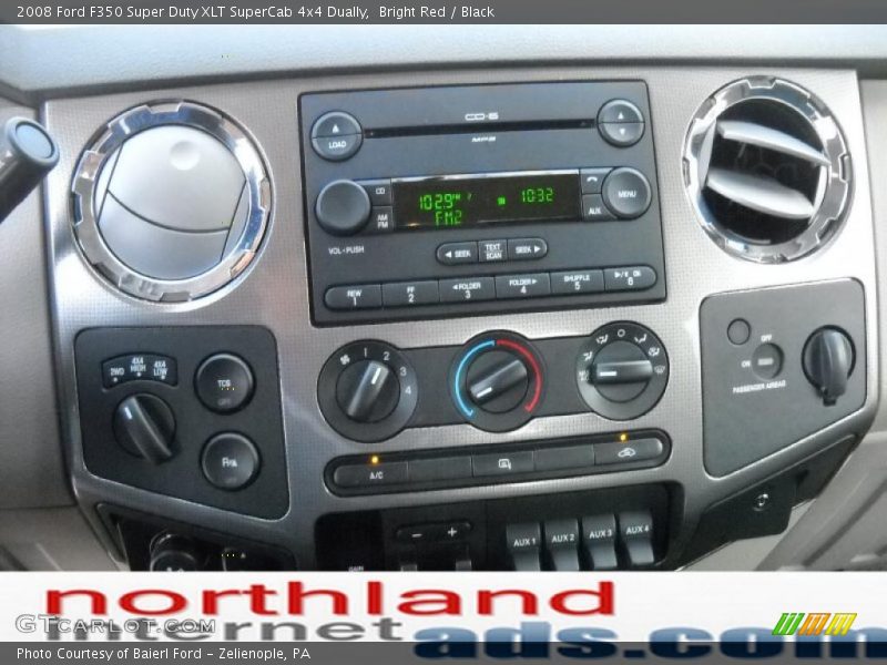 Bright Red / Black 2008 Ford F350 Super Duty XLT SuperCab 4x4 Dually