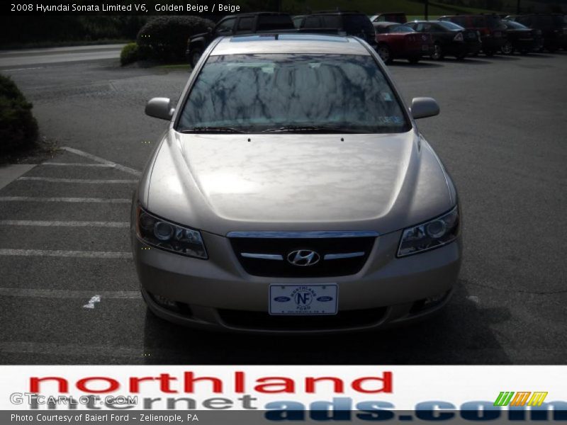 Golden Beige / Beige 2008 Hyundai Sonata Limited V6