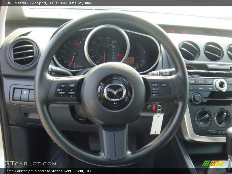 True Silver Metallic / Black 2008 Mazda CX-7 Sport