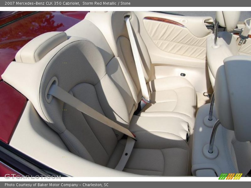 Storm Red Metallic / Stone 2007 Mercedes-Benz CLK 350 Cabriolet
