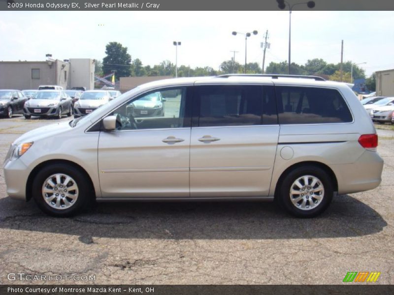 Silver Pearl Metallic / Gray 2009 Honda Odyssey EX